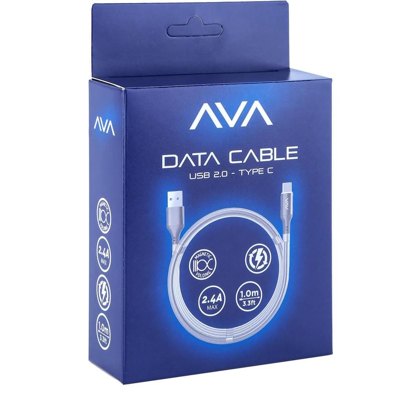 Кабель магнитный USB 2.0 - TypeC, AVA (AV-C1010) - фото #0, Technodom.kz