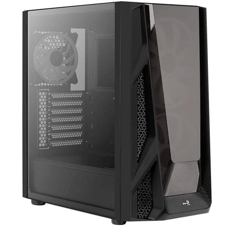ПК корпус Aerocool NightHawk Duo MidTower, window, Black EATX (ACCM-PB20033.11) - фото #1, Technodom.kz
