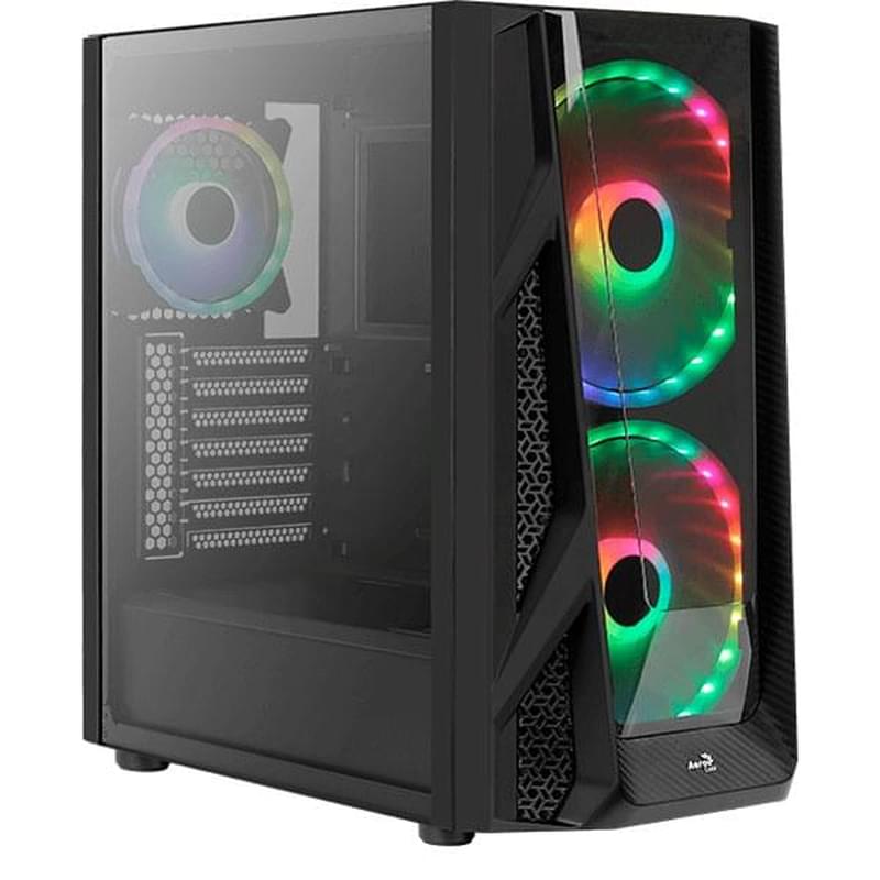 ПК корпус Aerocool NightHawk Duo MidTower, window, Black EATX (ACCM-PB20033.11) - фото #0, Technodom.kz