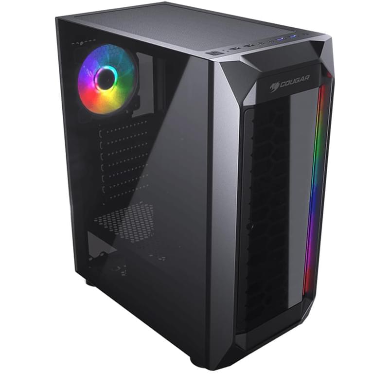 Cougar MX410-T MidTower кейсі, window, Black ATX (385VM60.0003) - фото #1, Technodom.kz