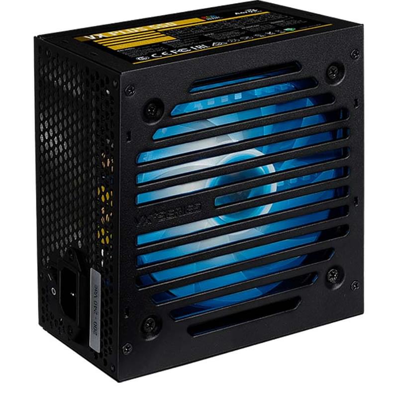 Блок питания 550W Aerocool VX PLUS 550 RGB 24+8 pin, 4+4pin ATX (VX PLUS 550 RGB) - фото #3, Technodom.kz