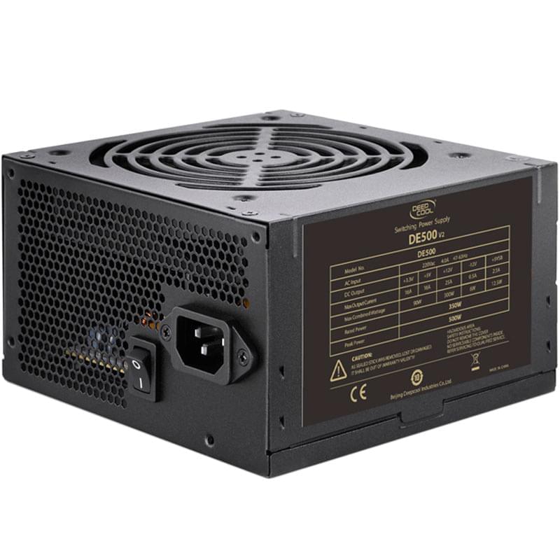 Блок питания 500W Deepcool DE500 20+4pin, 4+4pin ATX (DP-DE500US-PH) - фото #0, Technodom.kz