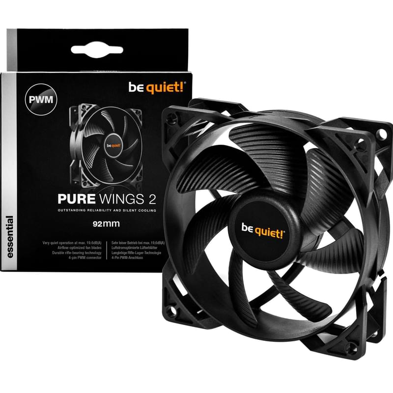 Кулер для кейса Bequiet! Pure Wings 2 92mm PWM (BL038) - фото #2, Technodom.kz
