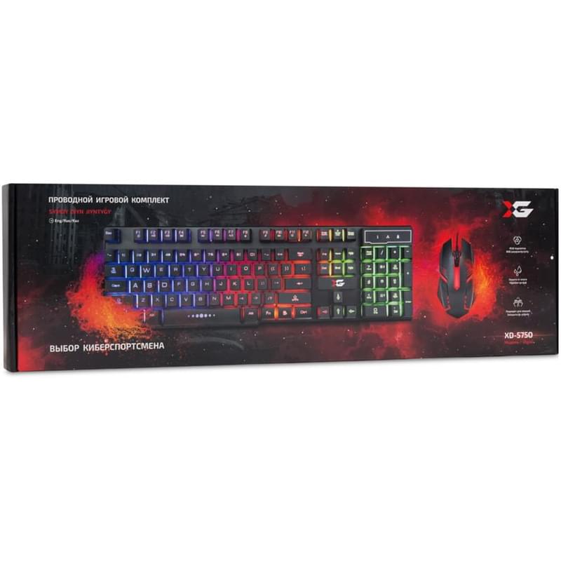 X-Game Сымды пернетақтасы + тінтуірі XD-575OUB - фото #2, Technodom.kz
