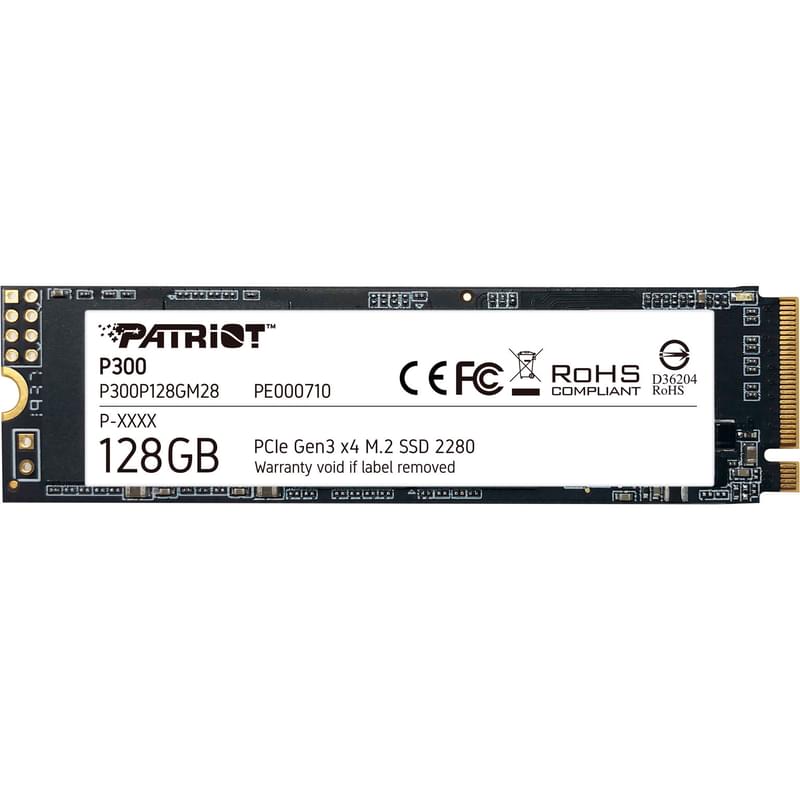 Внутренний SSD M.2 128GB Patriot P300 PCIe 4.0x4 NVMe 3D TLC (P300P128GM28) - фото #0, Technodom.kz
