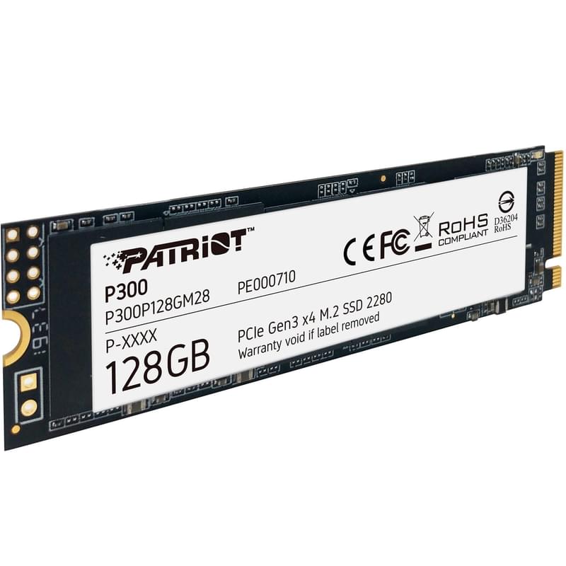 Внутренний SSD M.2 128GB Patriot P300 PCIe 4.0x4 NVMe 3D TLC (P300P128GM28) - фото #1, Technodom.kz