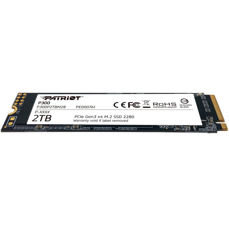 Внутренний SSD M.2 2TB Patriot P300 PCIe 3.0x4 NVMe 3D TLC (P300P2TBM28) - фото #3, Technodom.kz