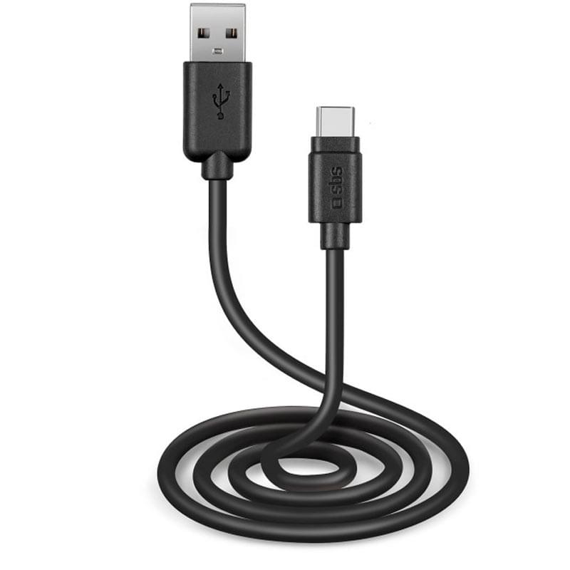 Кабель USB 2.0 - TypeC, SBS, 3м, Чёрный (TECABLETC3MTK) - фото #0, Technodom.kz