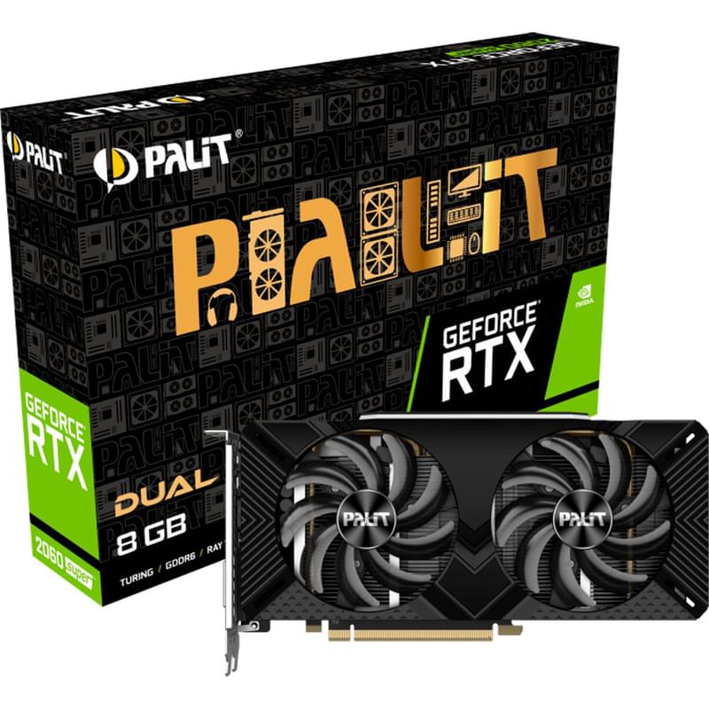 Видеокарта Palit RTX 2060 SUPER DUAL 8GB 256bit/G6 (HDMI+DP+DVI)(NE6206S018P2-1160A) - фото #4, Technodom.kz