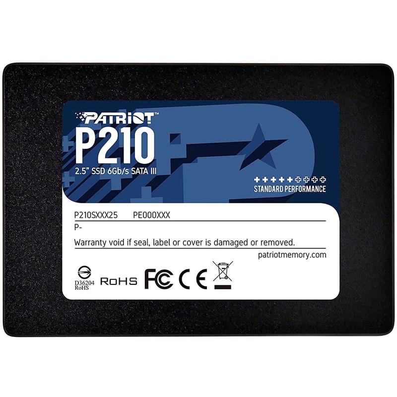 Ішкі SSD 2.5" 7мм 512GB Patriot SATA-III TLC (P210S512G25) - фото #0, Technodom.kz