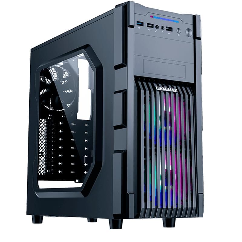 ПК корпус GameMax GM-ONE RGB MidTower, window, Black ATX - фото #0, Technodom.kz
