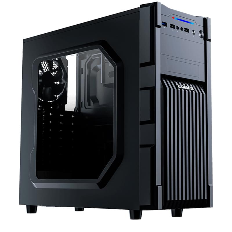 ПК корпус GameMax GM-ONE RGB MidTower, window, Black ATX - фото #1, Technodom.kz