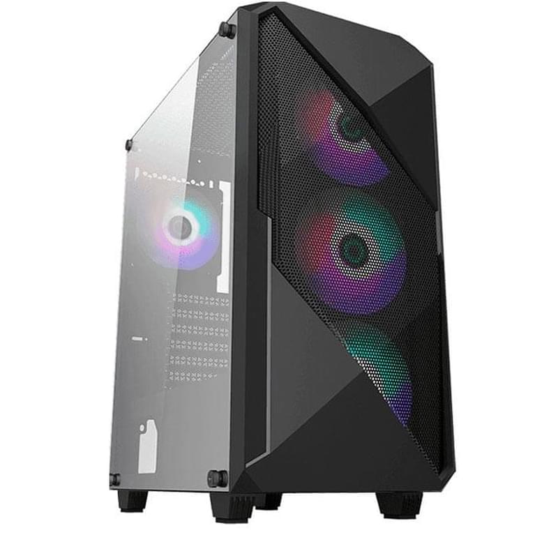 ПК корпус GameMax Revolt MidTower, window, Black ATX - фото #0, Technodom.kz