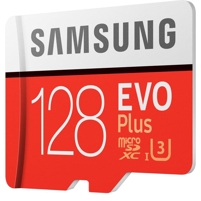 Карта памяти MicroSD 128GB Samsung Evo+, UHS-I 95MB/s, Class 10 + SD Adapter (MB-MC128HA/RU) - фото #3, Technodom.kz
