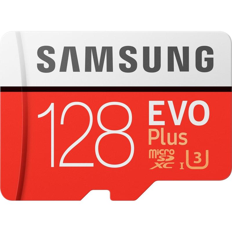 Карта памяти MicroSD 128GB Samsung Evo+, UHS-I 95MB/s, Class 10 + SD Adapter (MB-MC128HA/RU) - фото #1, Technodom.kz