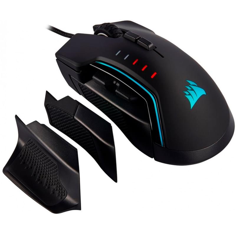 Мышка игровая проводная USB Corsair GLAIVE RGB PRO - фото #3, Technodom.kz