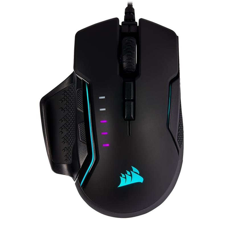 Сымды ойын тінтуірі USB Corsair GLAIVE RGB PRO, Aluminum - фото #0, Technodom.kz