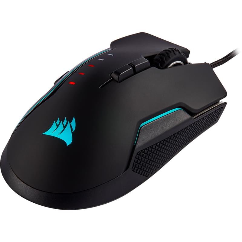 Мышка игровая проводная USB Corsair GLAIVE RGB PRO, Aluminum - фото #5, Technodom.kz