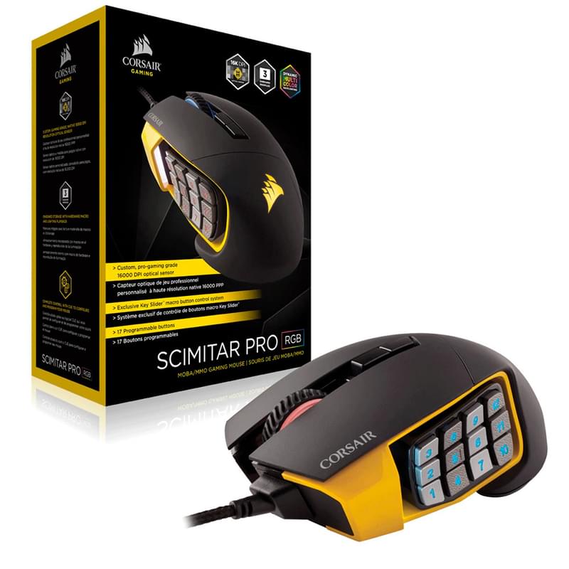 Мышка игровая проводная USB Corsair SCIMITAR PRO RGB - фото #8, Technodom.kz