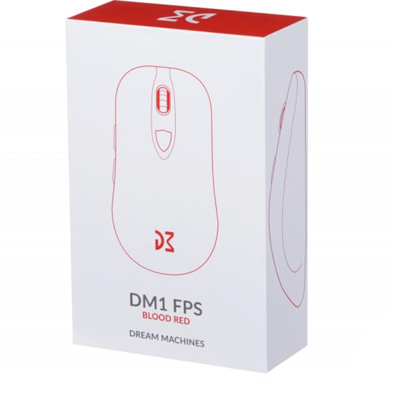 Мышка игровая проводная USB Dream Machines DM1 FPS Red - фото #5, Technodom.kz