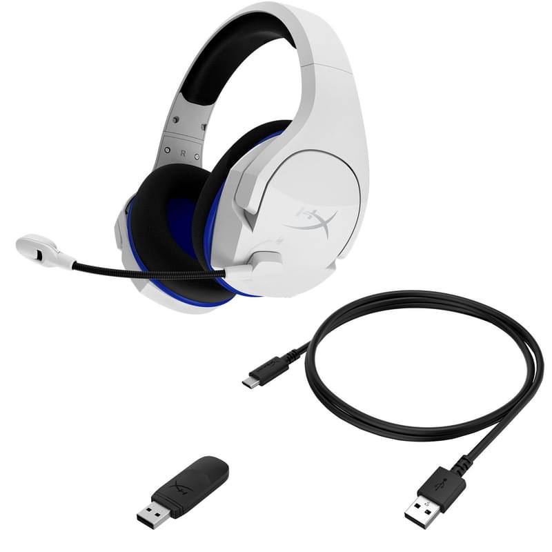 Игровая гарнитура беспроводная HyperX Cloud Stinger Core PS4 (HHSS1C-KB-WT/G) - фото #7, Technodom.kz