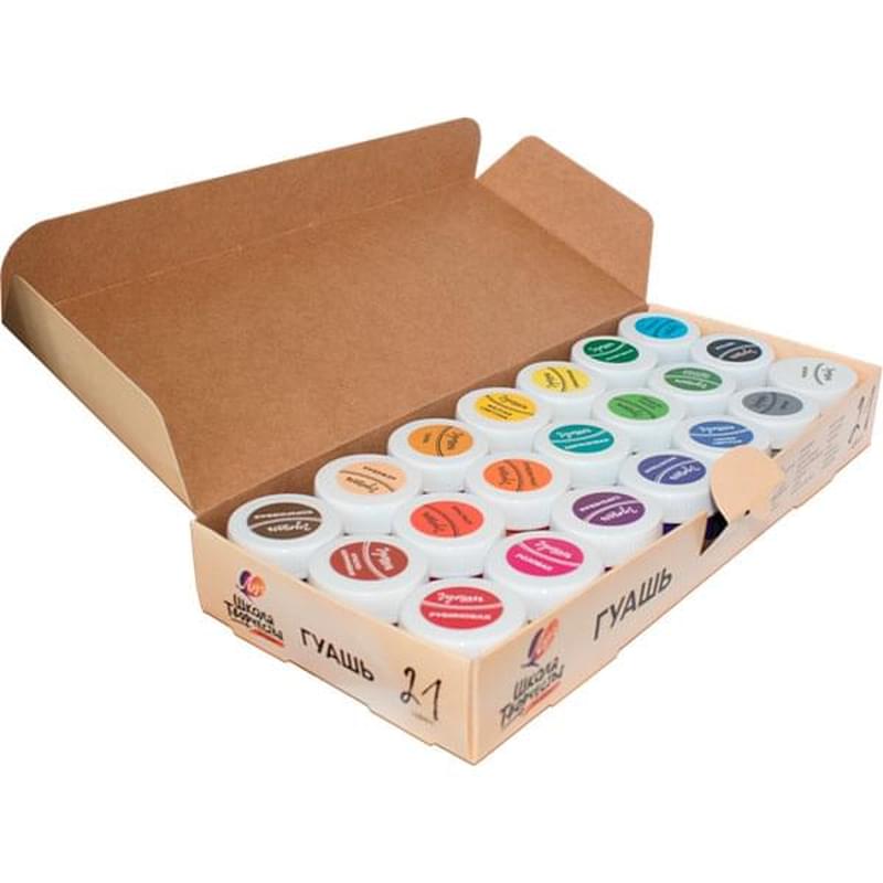 Гуашь "Школа творчества" 21 цвет по 20мл Луч - фото #1, Technodom.kz Гуашь "Школа творчества" 21 цвет по 20мл Луч - фото #1, Technodom.kz