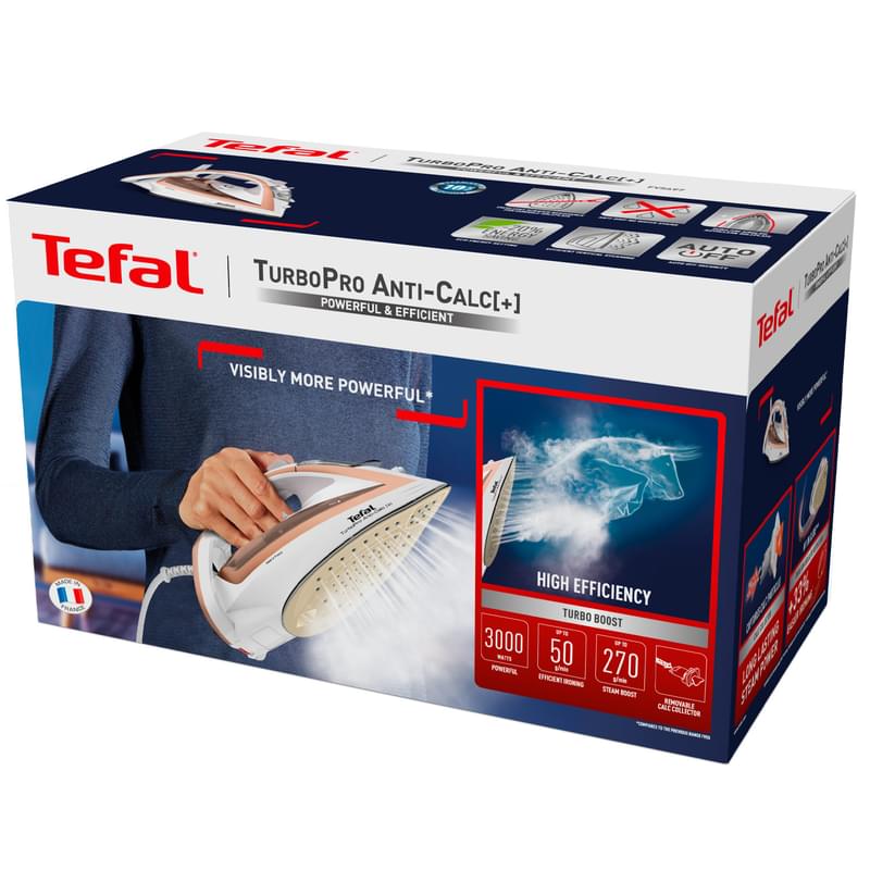 Утюг Tefal Turbo Pro Anti-Calc+ FV-5697 - фото #4, Technodom.kz