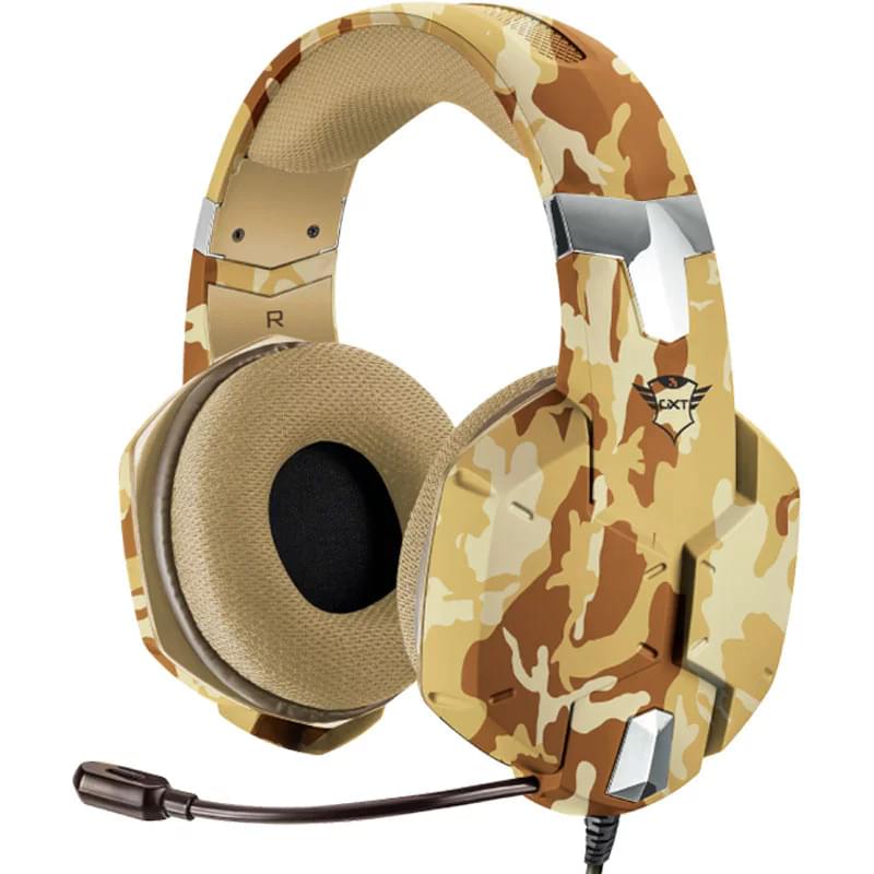 Игровая гарнитура Trust GXT 322D Carus, Desert camo (22125) - фото #0, Technodom.kz