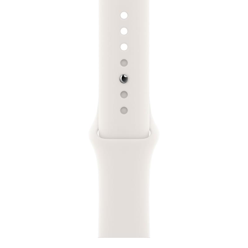 Смарт-часы Apple Watch Series 6 GPS, 44mm Silver Aluminium Case with White Sport Band - фото #2, Technodom.kz