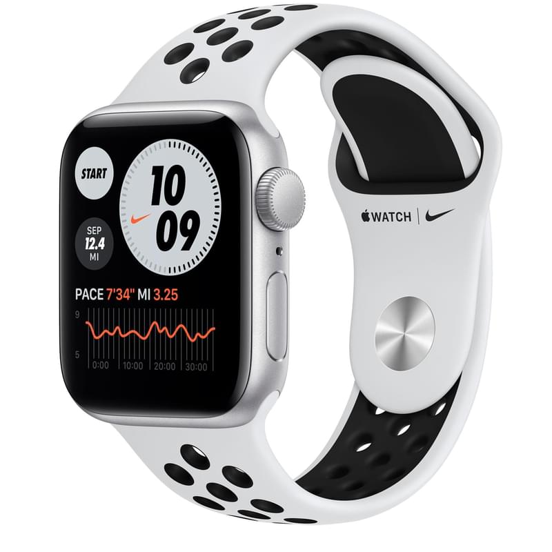 Смарт-часы Apple Watch Nike SE GPS, 40mm Silver Aluminium Case with Platinum Nike Sport Band - фото #0, Technodom.kz