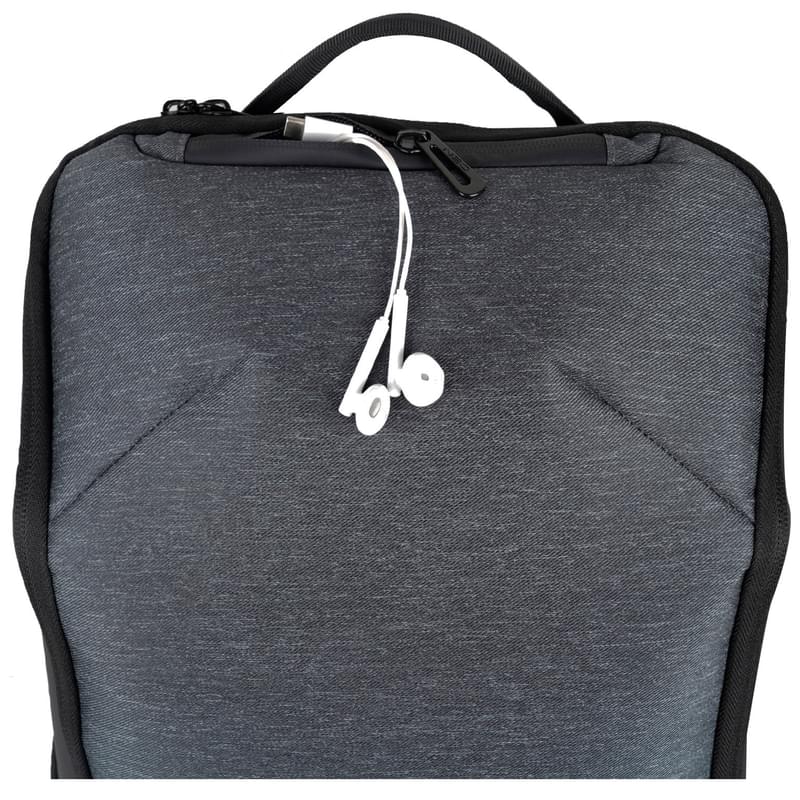 Рюкзак для ноутбука 15.6" NEO NEB-059, Black/Grey, полиэстер (NEB-059BG) - фото #5, Technodom.kz