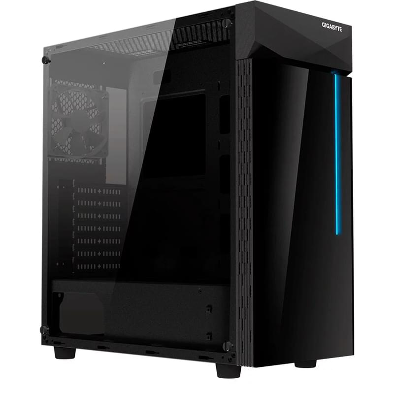 ПК корпус Gigabyte C200 GLASS MidTower, window, Black ATX (GB-C200G) - фото #0, Technodom.kz