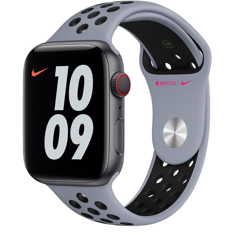Браслет Apple 44mm Obsidian Mist/Black Nike Sport Band (MG403ZM/A) - фото #1, Technodom.kz
