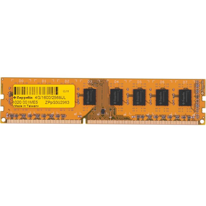 Оперативная память DIMM DDR3 4GB/1600MHz PC-12800 Zeppelin (Z 4G/1600/2568) - фото #0, Technodom.kz