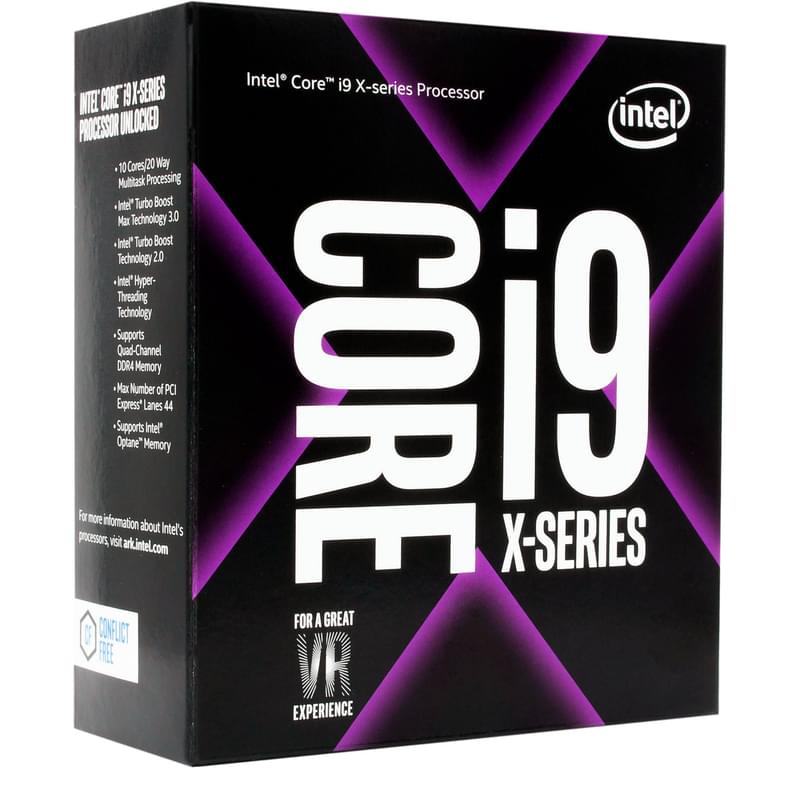 Процессор Intel Core i9-10940X (C14/28T, 19.25M Smart Cache, 3.3 up to 4.8GHz) LGA2066 BOX - фото #0, Technodom.kz