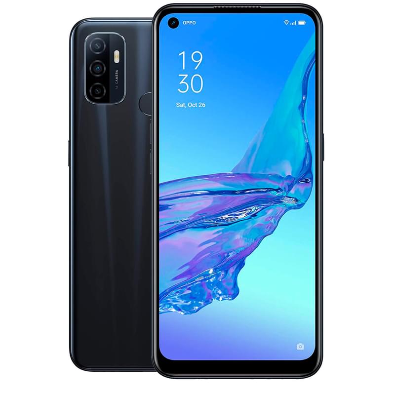 Смартфон OPPO A53 4/128GB Electric Black - фото #0, Technodom.kz