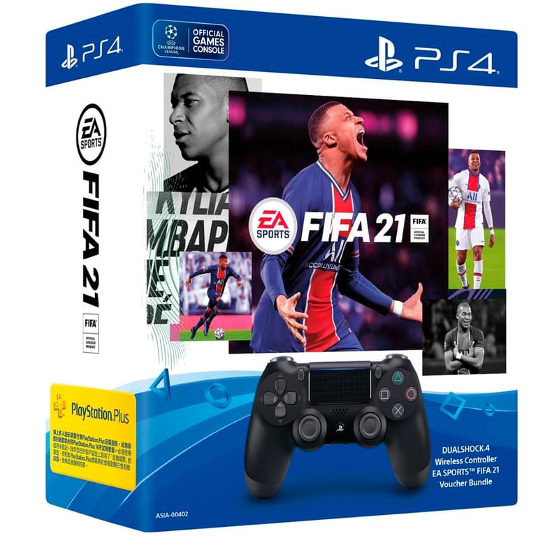 Джойстик беспроводной PS4 Sony DualShock V2 + Игра FIFA 21 (CUH-ZCT2E Black/FIFA21) - фото #0, Technodom.kz