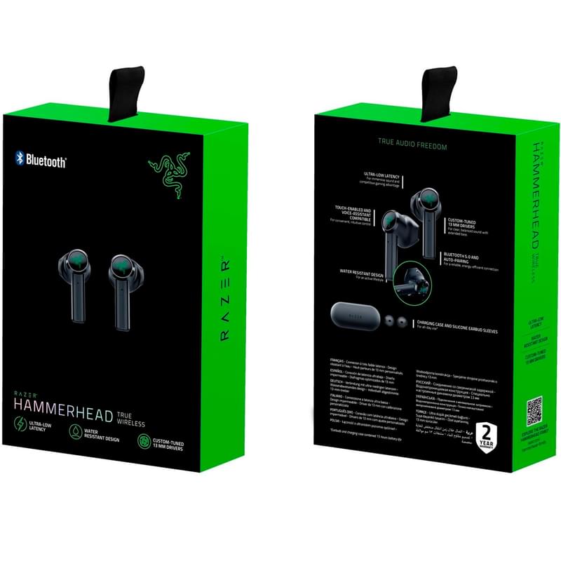 Игровая гарнитура беспроводная Razer Hammerhead True Wireless (RZ12-02970100-R3G1) - фото #4, Technodom.kz