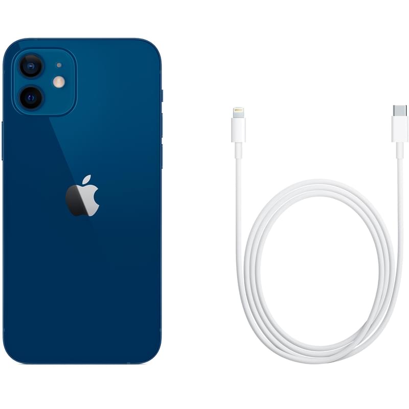 Смартфон Apple iPhone 12 4/64GB Blue - фото #4, Technodom.kz