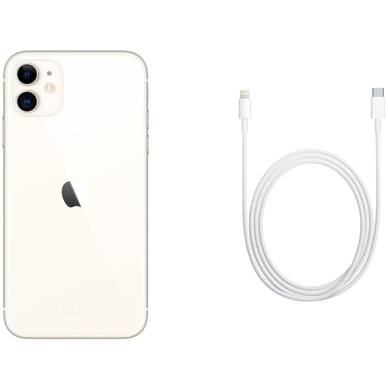 Смартфон Apple iPhone 11 4/64GB White - фото #5, Technodom.kz