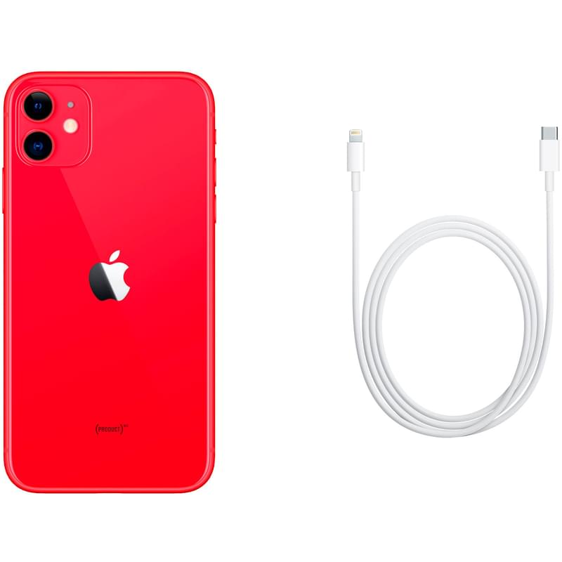 Смартфон Apple iPhone 11 4/64GB Red - фото #5, Technodom.kz
