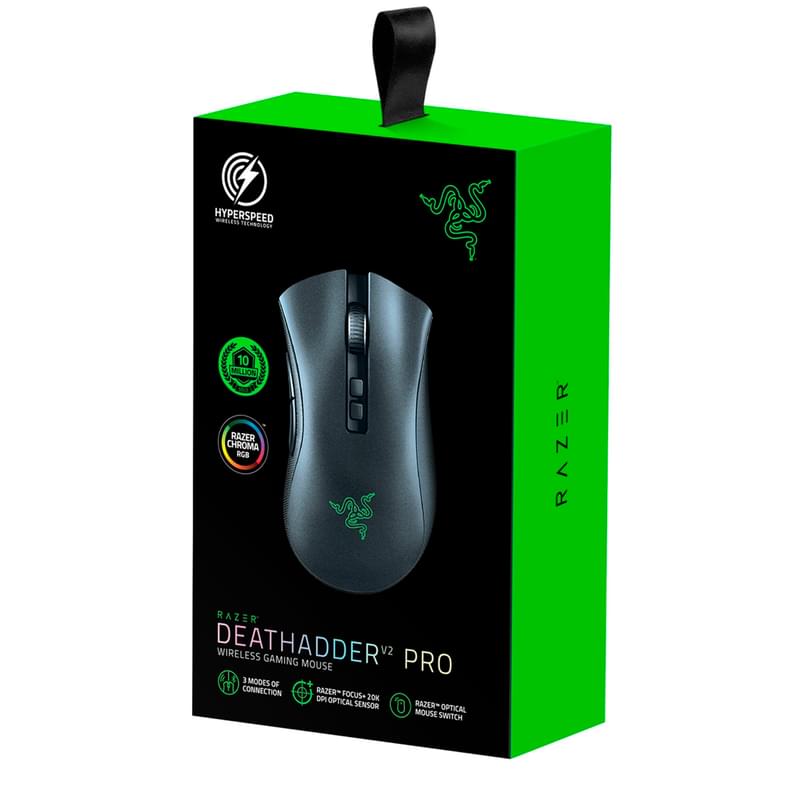 Мышка игровая беспроводная USB Razer DeathAdder V2 Pro - фото #5, Technodom.kz