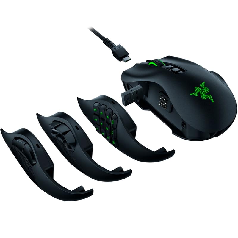 Мышка игровая беспроводная USB Razer Naga Pro - фото #3, Technodom.kz