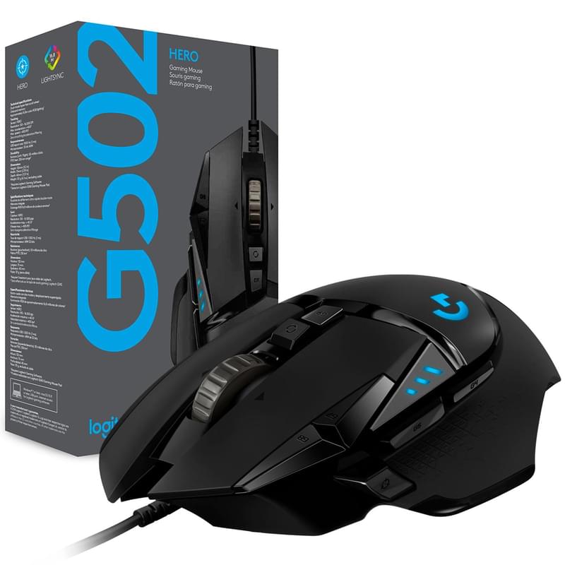 Мышка игровая проводная USB Logitech G502 HERO - фото #10, Technodom.kz