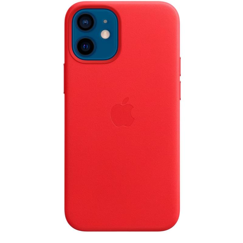 Чехол для IPhone 12 mini, Leather Case with MagSafe, Red (MHK73ZM/A) - фото #0, Technodom.kz