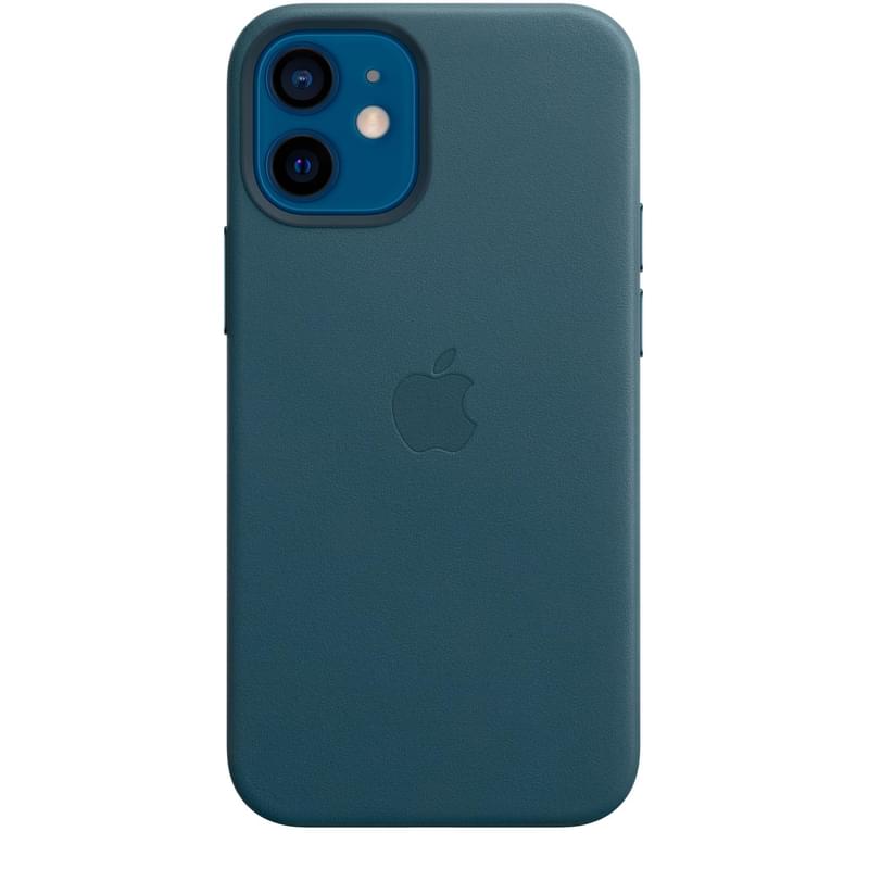 Чехол для IPhone 12 mini, Leather Case with MagSafe, Baltic Blue (MHK83ZM/A) - фото #0, Technodom.kz