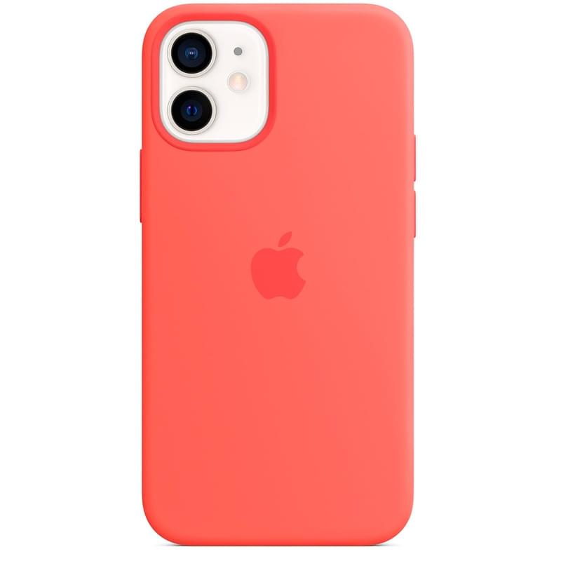 Чехол для IPhone 12 mini, Silicone Case with MagSafe, Pink Citrus (MHKP3ZM/A) - фото #3, Technodom.kz
