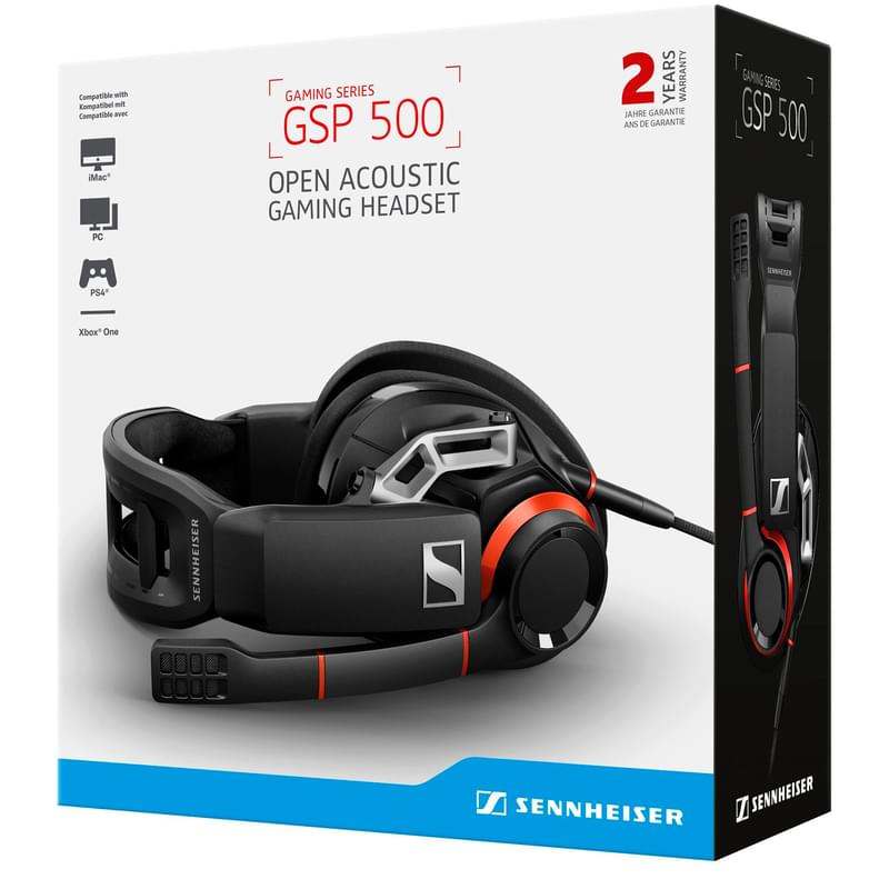 Игровая гарнитура Sennheiser GSP 500, Black/Red (507261) - фото #7, Technodom.kz