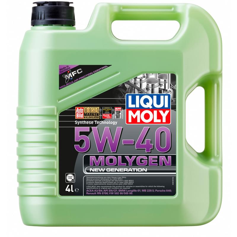 Моторное масло синтетическое Liqui Moly MOLYGEN NEW GENERATION 5W-40 (4л) - фото #0, Technodom.kz
