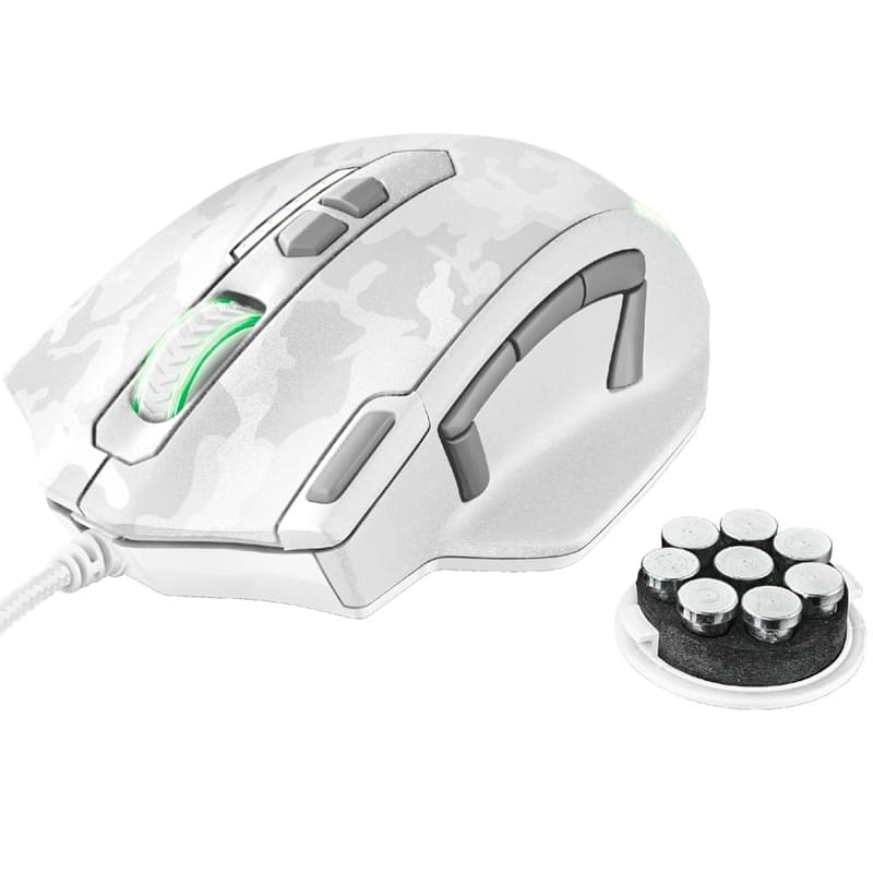 Мышка игровая проводная USB Trust GXT 155 CALDOR LED, White - фото #3, Technodom.kz